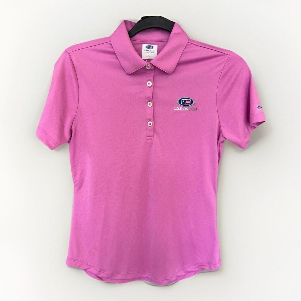 Greg Norman Collection Pink Polo Short Sleeve Top